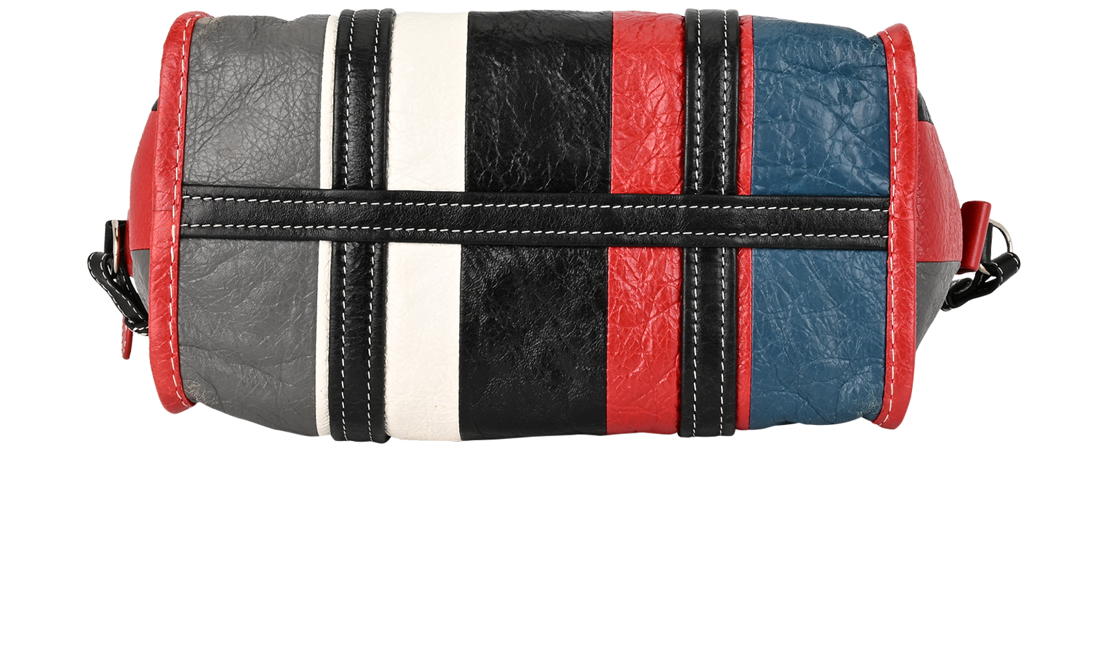 Medium Bazar Shopper, &pound;350, Handbags, Grey/Red, Leather, Top view